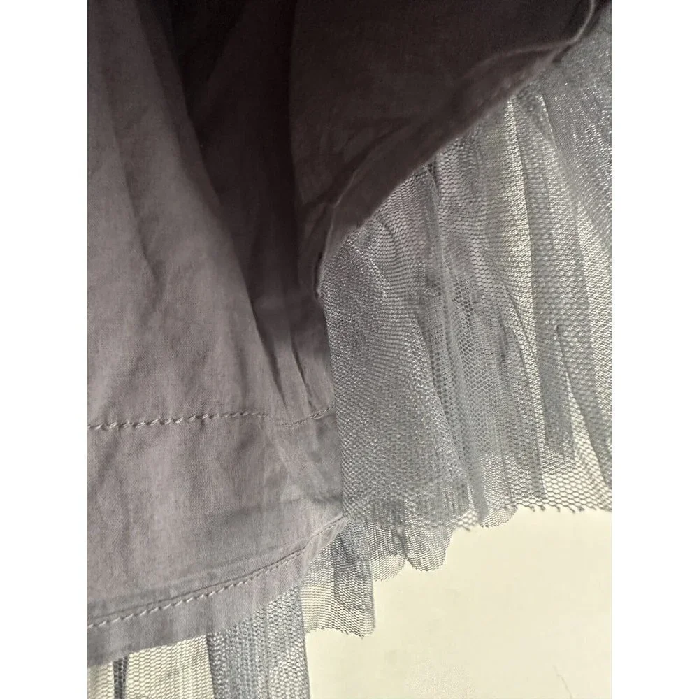 Gap Kids Girls Size 12 Gray Tulle‎ Sparkle Elastic Waist Skirt